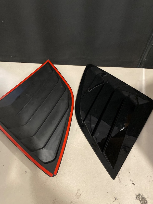 Photo 1 of Compatible for Honda CRV CR-V 2023 2024 Trim Car Exterior Accessories(Glossy Black) Rear Side Vent Window Louvers Spoiler Cover (Carbon Fiber Black)