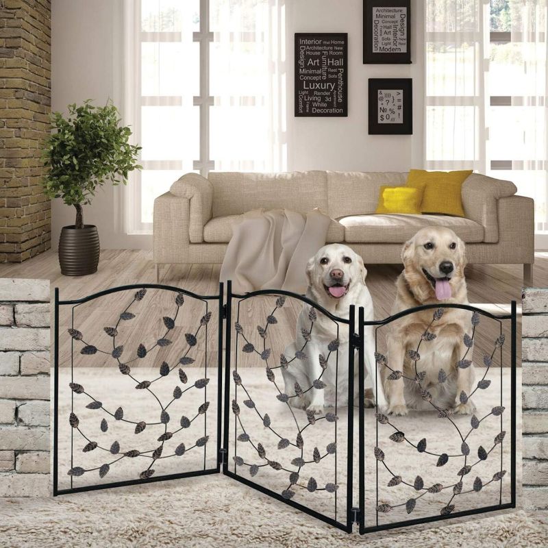 Photo 1 of Etna Products TT Leaf Design Metal Pet Gate
