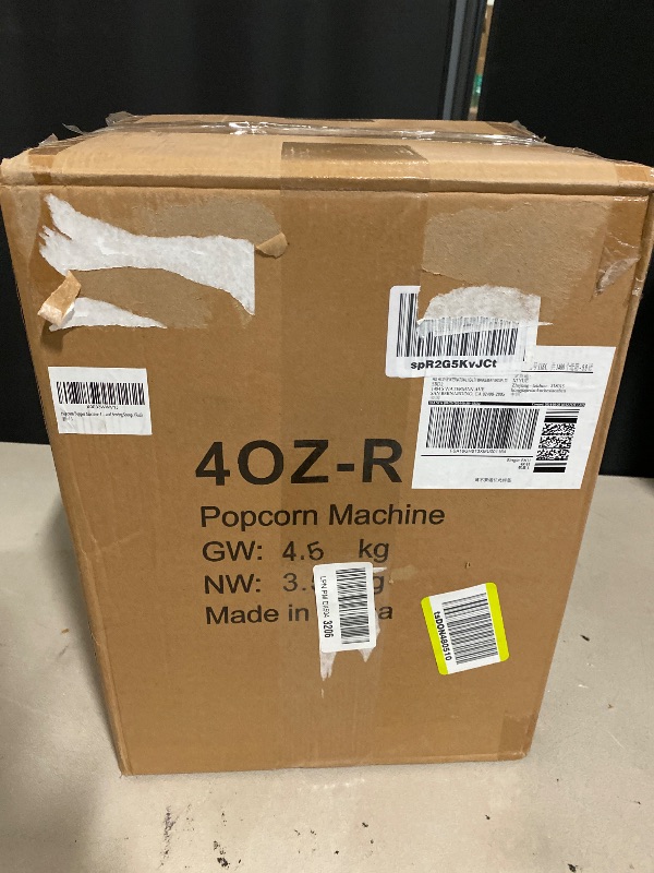 Photo 1 of Popcorn Popper Machine-4 OZ Vintage Professional Popcorn Maker Theater Style with Nonstick Kettle Warming Light and Serving Scoop. (Red)