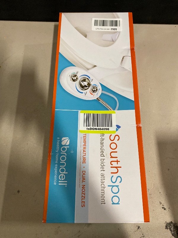 Photo 1 of Brondell Bidet Left Hand Bidet Attachment SouthSpa Dual Temperature and Dual Nozzle - control panel on left side - Dual Temperature for warm water wash with Dual Positionable Nozzles, LH-22