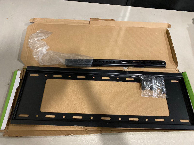Photo 1 of Fixed TV Wall Mount for 40"-80" TVs, VESA 200x200 to 600x400mm, Supports Up to 75kg, Easy Installation, Fits Most Studs and Concrete Walls, Black