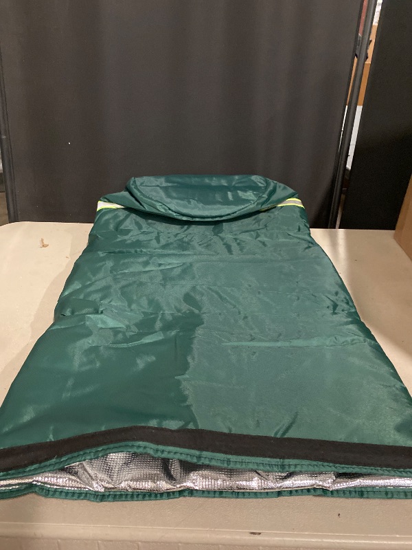 Photo 1 of Green Well Pump Cover (Protects Down to 5°F), Round Insulated Well Pump Cover, Decorative Well Pump Covers with Reflective Strips,Hide Your Water Well Pump Head and Improve Curb Appeal (8"Dia x 12"H)