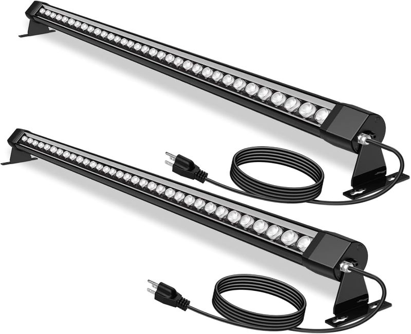 Photo 1 of 72W Outdoor Wall Washer Light, 4FT 5000K Daylight White Led Wall Washer Light Bars, 120V Waterproof IP67 Outdoor LED Light Bar for Outdoor, Plug in (2 Pack)