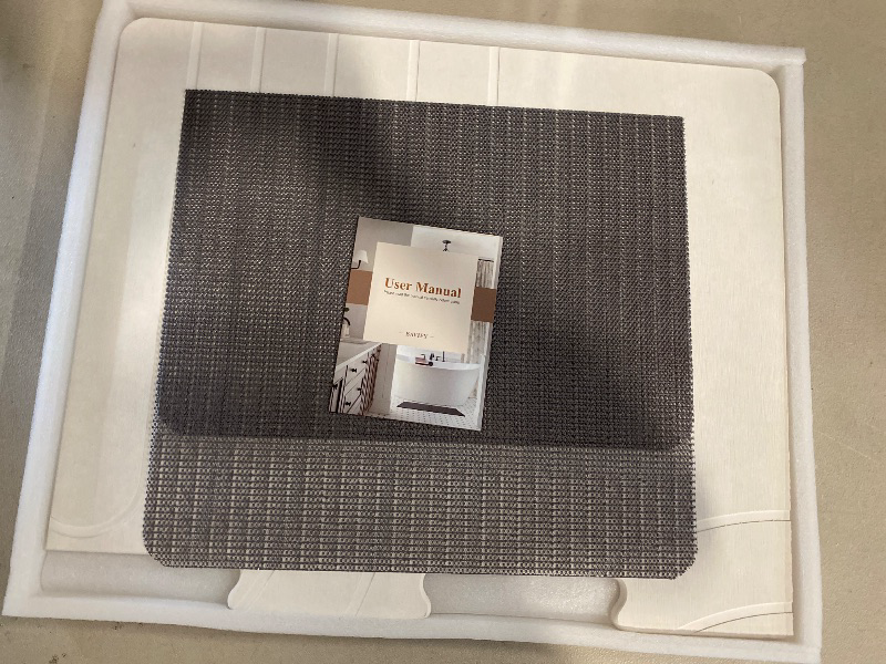 Photo 1 of 32 * 20 Large Stone Bath Mat for Bathroom Quick Dry Diatomaceous Earth Bath Mat Non Slip Stone Drying Mat Magic Super Absorbent Diatomite Bathmat Shower Floor Water Absorbing Mat White
