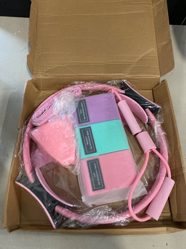 Photo 1 of Pilates Set – Home Pilates Equipment for Women Kit with Magic Circle Pilates Ring and Ball Set, Resistance Bands & Massage Balls & Exercise Bands for Toning Flexibility & Core Strength