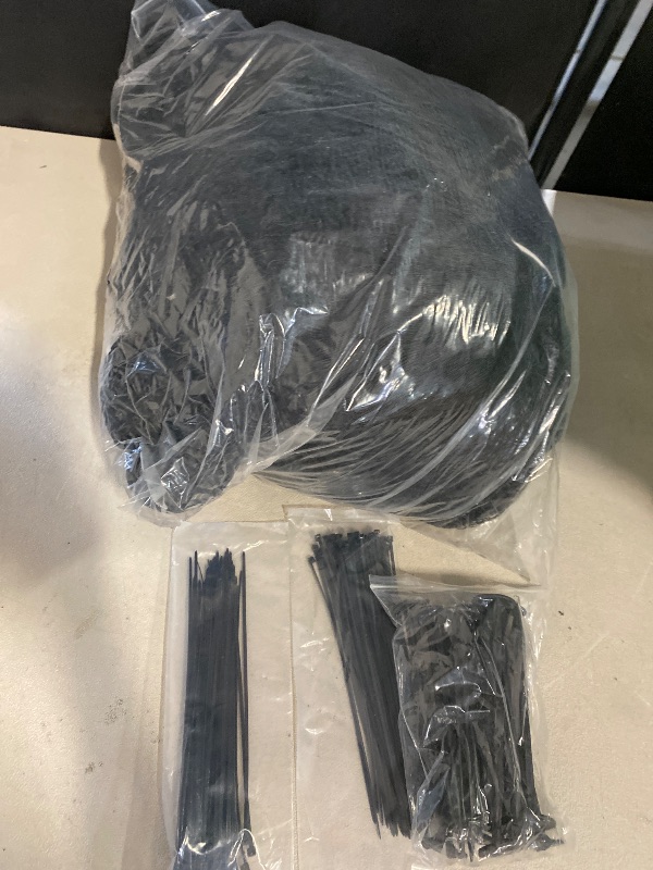 Photo 1 of Bird Netting 50'x100' with 3/4" Mesh Hawk Net for Chicken Run,Poultry Netting Heavy Duty Nylon Aviary Net for Chicken Coop Roof Garden Nettings for Fruit Trees Plant