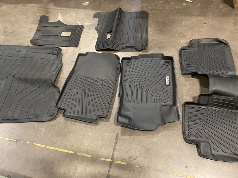 Photo 1 of Floor Mats & Cargo Liners & Backrest Mat for 2012-2016 Honda CRV TPE All Weather Protection Car Mats with Trunk Mat Covering The Backrest