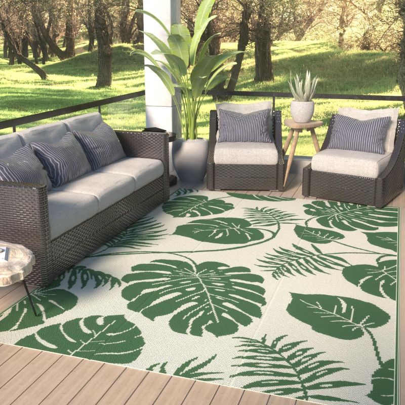 Photo 1 of Reversible Rugs Plastic Rug Outdoor Rug Modern 6' x 9'