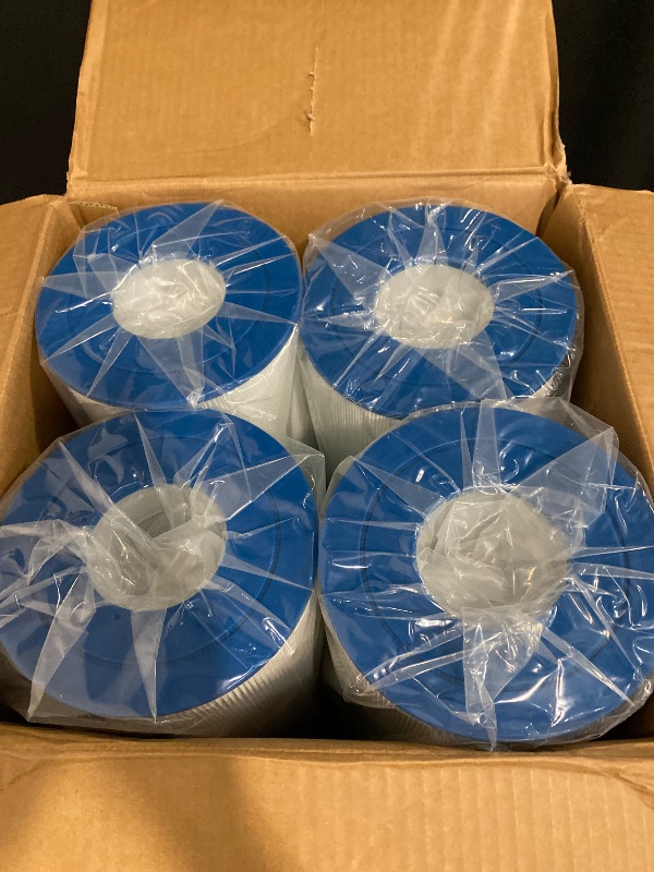 Photo 1 of 4 Pack PLFCC80 Pool Filter Cartridge, Pool Filters for Above Ground Pools Compatible with Pentair Ccp320, Ultral-A5, Unicel C-7470, 178580, Filbur FC-1976, 817-0081, R173573, L X Od:20"X7", 4x80 Sq.Ft.