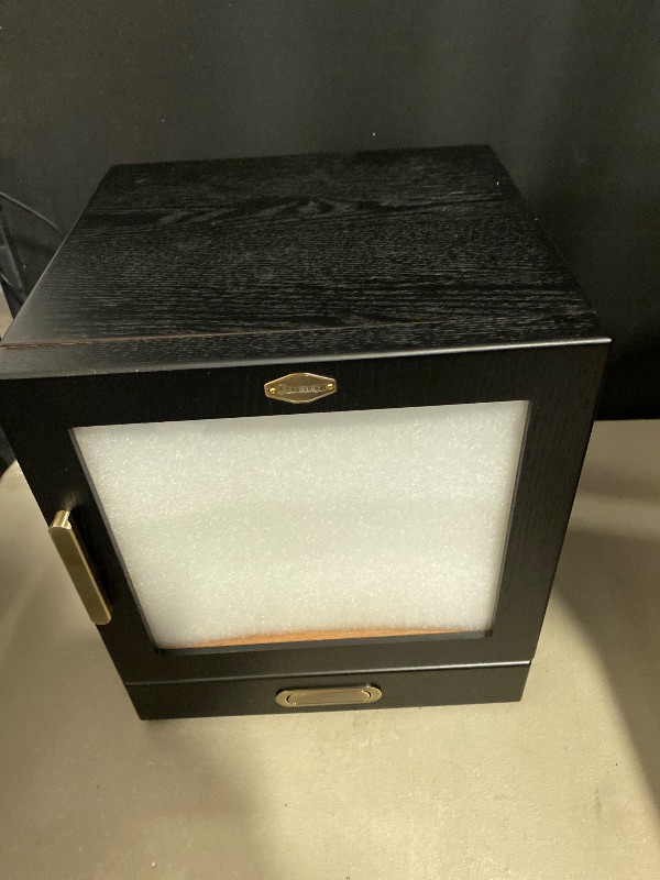 Photo 1 of COOL KNIGHT Cigar Humidor Cabinet, Cigar Cabinet Humidor with Spanish Cedar Wood Drawer, Precision Hygrometer, 2 Humidifiers and Cigar Accessories Drawer, Christmas for Cigar Lovers