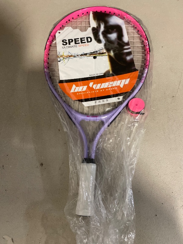 Photo 1 of Kids Tennis Racket for Aged 2-3, bo'weiqi 17" Lightweight Toddler Tennis Racket for Outdoor/Indoor Sports Including 1 Tennis Racket,1 Non-Slip Grip and 1 Shoulder Strap Bag Easy Carry