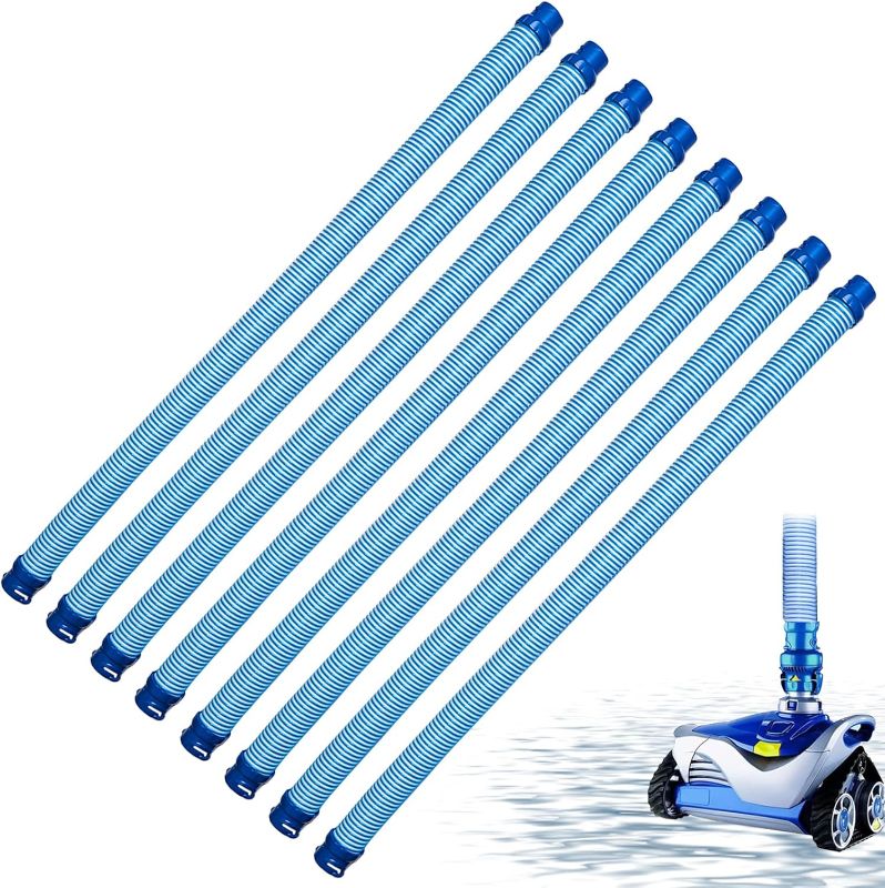 Photo 1 of 8 Pack 39" Pool Cleaner Hose for MX6 MX8 X7 T3 T5, R0527700 Twist Lock Replacement Pool Vacuum Hoses, Swimming Pool Cleaning Kit