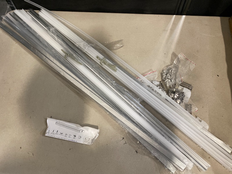 Photo 1 of hunhun 20-Pack 3.3ft/1Meter U Shape LED Aluminum Channel System with Milky Cover, End Caps and Mounting Clips, Aluminum Profile for LED Strip Light Installations, Very Easy Installation