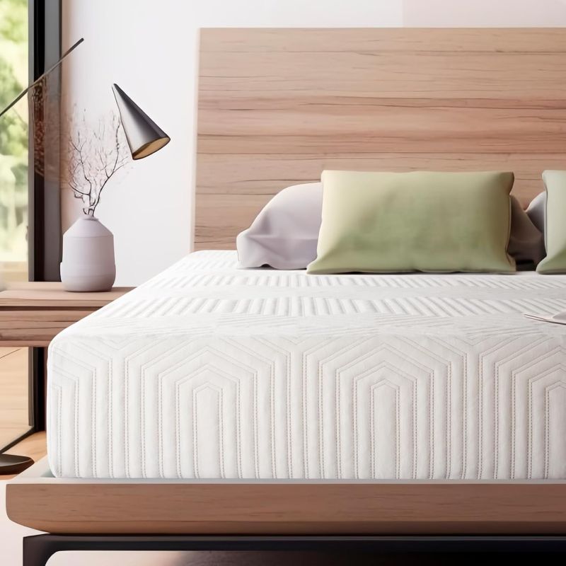Photo 1 of 6 Inch Twin Memory Foam Mattress for Cool Sleep Medium Firm Feel Zoned Pressure Relief Certified Safe Foams Removable Cover Bed in A Box