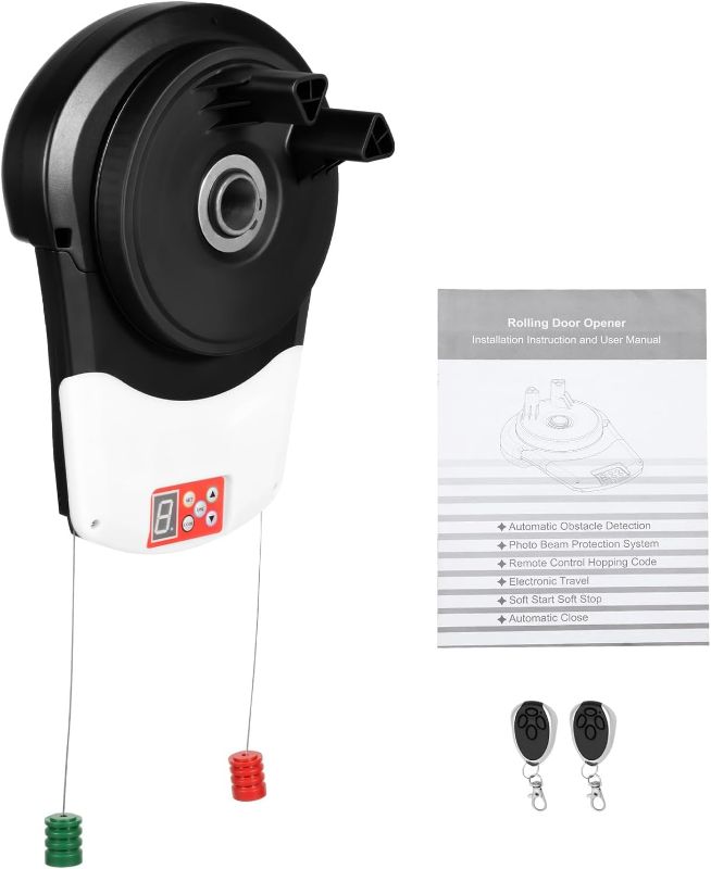 Photo 1 of Automatic Garage Door Opener with Remote Control, Electric Roll Up Garage Doors Opener Powerful 800N Motor 240ft² Max Door Opening Area