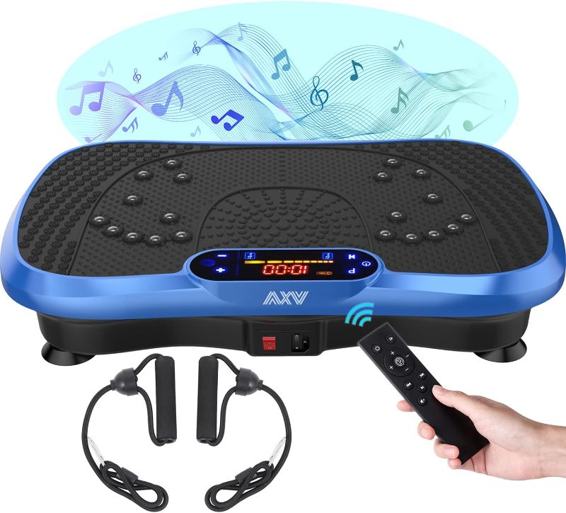 Photo 1 of AXV Vibration Plate Fitness Platform Exercise Machine Vibrating Lymphatic Drainage Shaking Full Body Shaker Workout Vibrate Stand Shake Board Sport Gym for Weight Loss Fat Burner for Women Men