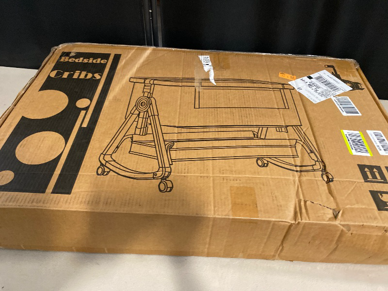 Photo 1 of 4-in-1 Baby Bassinet Bedside Sleeper for Newborns - Baby Rocking with 6 Adjustable Heights and 360° Locking Wheels | Portable Infant Crib with Storage Basket and Mosquito Net | Breathable Mesh