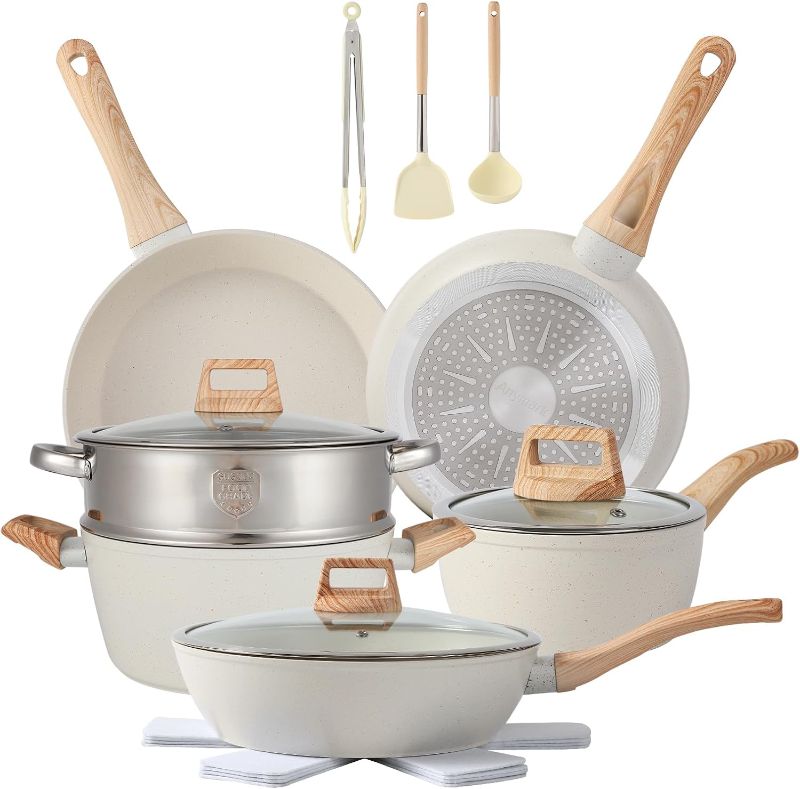 Photo 1 of 16PCS Pots and Pans Set Non Stick Cookware Set Nonstick with Cooking Set