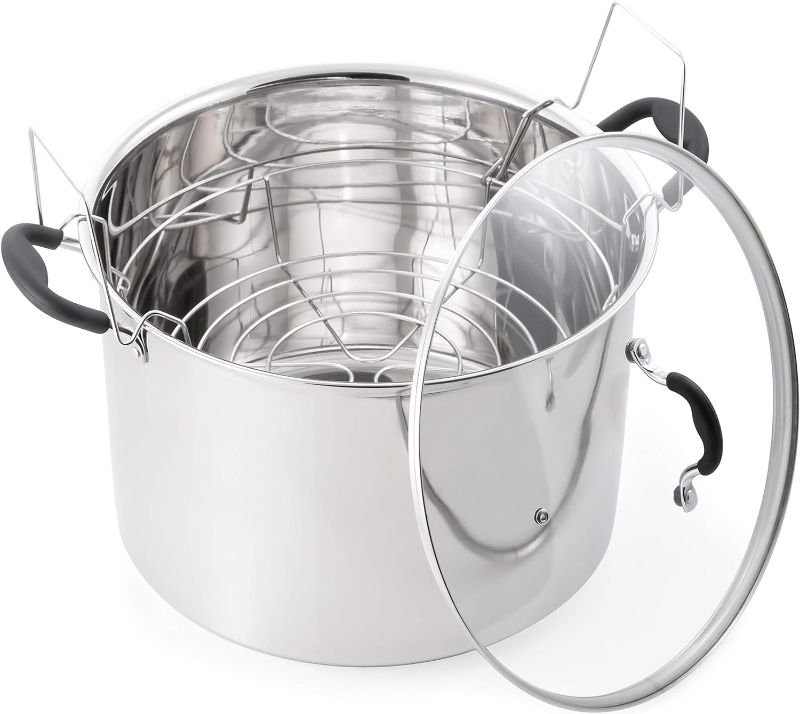 Photo 1 of Prep•N•Cook by McSunley 21.5Qt Induction Stainless Steel Water Bath Canner