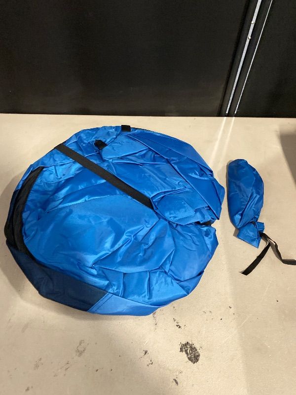 Photo 1 of Glymnis Pop Up Beach Tent Beach Shade Tent for 1-4 Persons Sun Shelter UPF 50+ Enclose Zipper Door Portable Easy Up Beach Tent