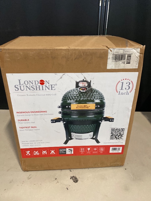 Photo 1 of Ceramic Charcoal BBQ Kamado Griller - Portable Tabletop The Cadet Series Smoker