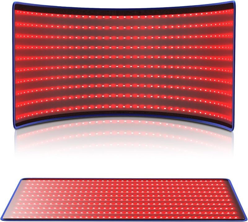 Photo 1 of Red Light Therapy Mat for Full Body Pulsing Function 38.2" x 24" 400 LEDs Red Light Therapy Pad Larger at Home for Back Pain Relief Relax Muscle with Timer & Controller for Shoulder Knee Joint