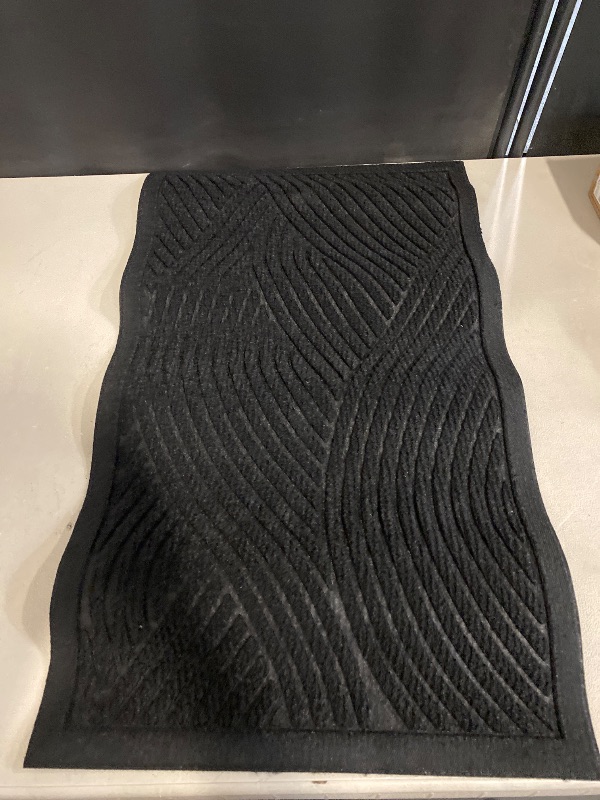 Photo 1 of Sturdy Front Door Mat Absorbent Muddy Dirt Resist Non-Slip Backing Low Profile