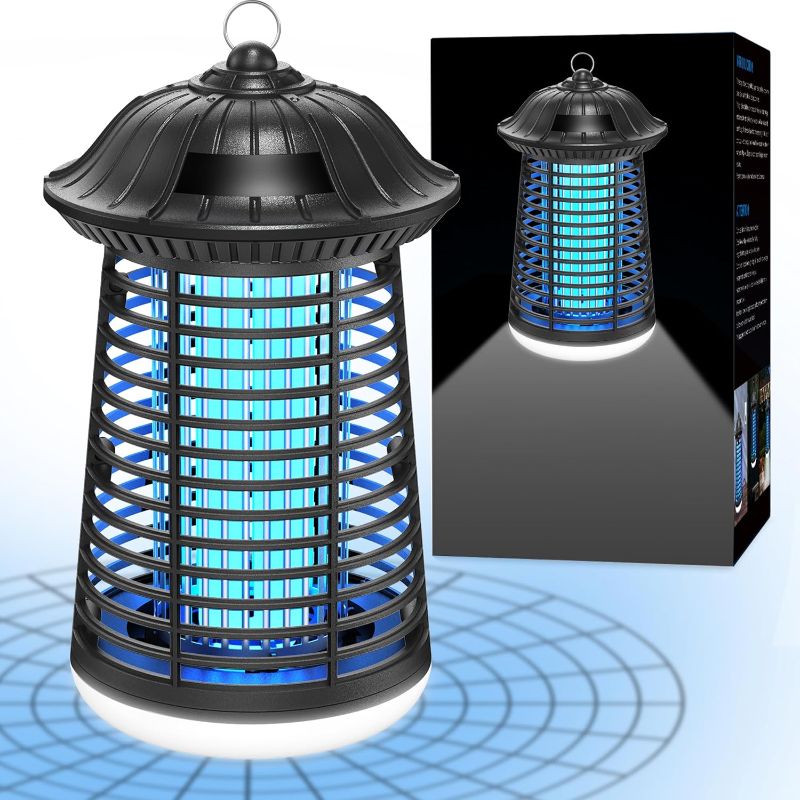 Photo 1 of Bug Zapper Outdoor Indoor, 4200V Electric Mosquito Zapper Outdoor with LED Light, Electric Fly Zapper, Fly Traps, ABS Plastic, Plug in Mosquito Killer for Patio, Yard, Garden, Home