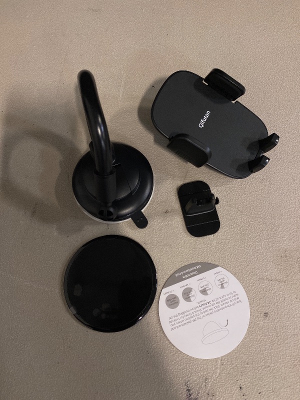 Photo 1 of Cell Phone Holder for Car Phone Mount Long Arm Dashboard Windshield Car Phone Holder Anti-Shake Stabilizer Phone Car Holder Compatible with All Phone Android Smartphone, Black