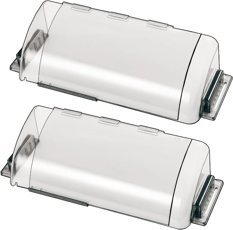Photo 1 of 2 Pack Adjustable Air Vent Deflector, 9”-15” Transparent Deflector for Ceiling Registers, Floor, Sidewall (2)