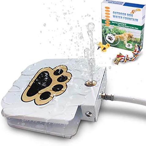 Photo 1 of Outdoor Dog Pet Water Sprinkler Easy Activated Dog Water Fountain Toy with Molar Rope, Upgrade Premier Valve Set (We Copper VS Others Plastic)