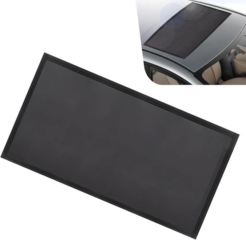 Photo 1 of Downhill 1 PC Car Sunroof Sun Shade Mesh, Breathable Sun Protection Vehicle Screen Mesh, 39.37" x 25.59" Foldable Easy Installation Camping Protector, Suitable for Camping Accessories