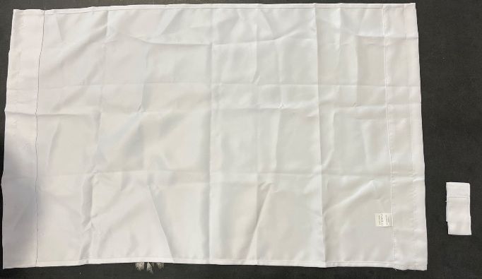 Photo 1 of 39'' x 25 White  Window Curtain 