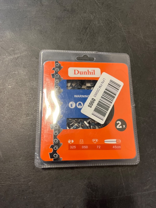 Photo 1 of 2 Pack 16 Inch 3/8" LP Pitch, 050" Gauge, 55 Drive Links Chainsaw Chains S55 for MS170 MS180 C MS193 MS200 for Poulan PLN3516F for McCulloch PM 400