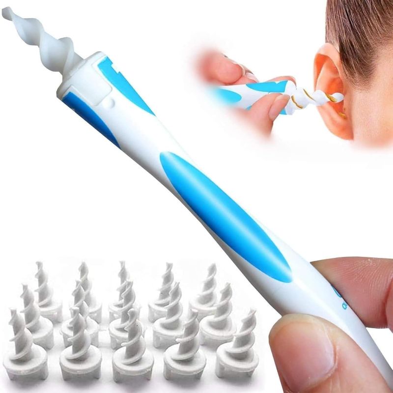 Photo 1 of  QGrips Earwax Removal-Spiral Ear Wax Removal Tool, Reusable Earwax Removal Kit Safe Ear Cleaner with 16 Pcs Soft and Flexible Replaceme