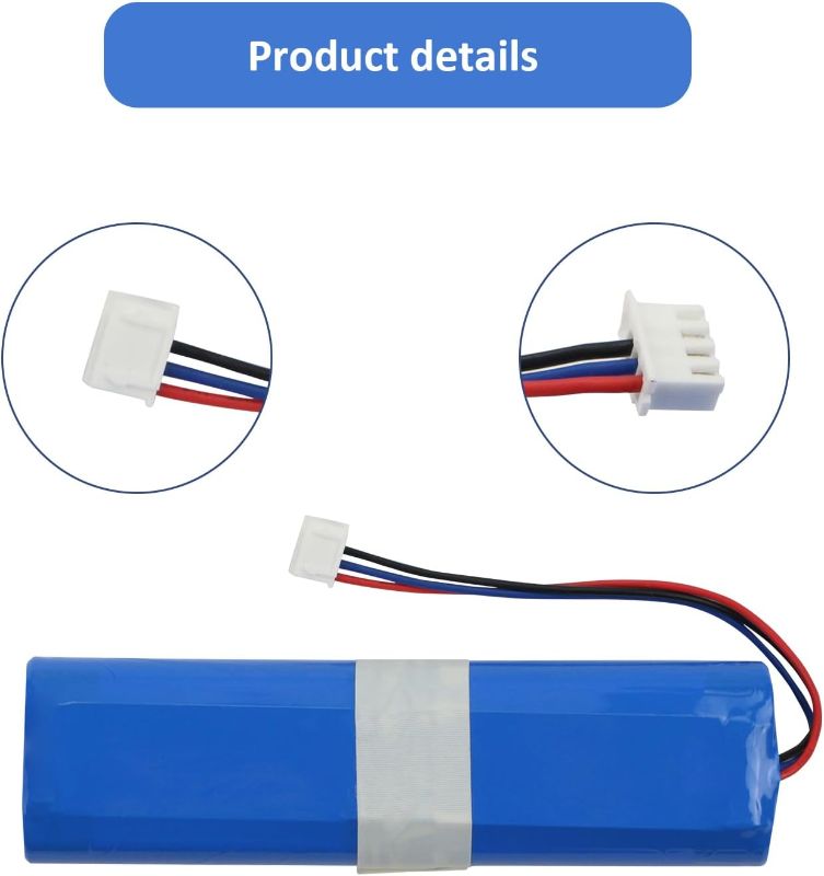 Photo 1 of MULS 3400mAh 14.4V Battery Replacement for Ecovacs Deebot N8, Deebot N8+, Deebot N8 Pro, Deebot N5, Deebot Ozmo 900, Ozmo 920, Ozmo 930, Deebot DG31 DG36 DG70 Vacuum Cleaner