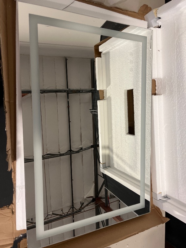 Photo 1 of Bathroom Mirror with Lights 26 x 38 inches - 3 Adjustable Lighting Modes LED Bathroom Vanity Mirror, Anti-Fog, Memory Function, Tempered Glass, Wall Mounted Horizontally Vertically