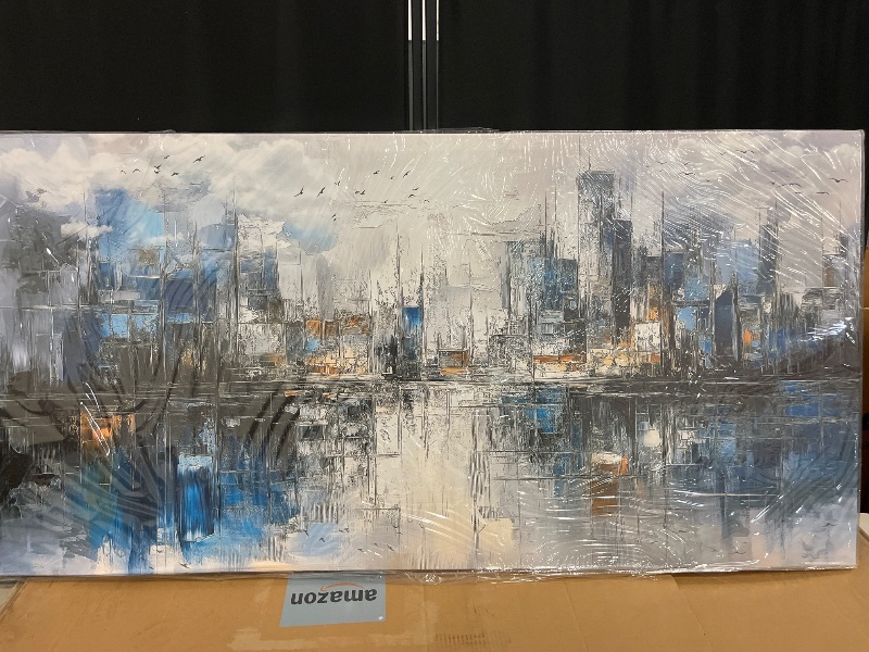 Photo 1 of FUHAIHUA Canvas Wall Art For Living Room Large Wall Decor For Office Bedroom Decorations Abstract Watercolor Painting Artwork Room Wall Mural Aesthetic Home Decor 30x60 In