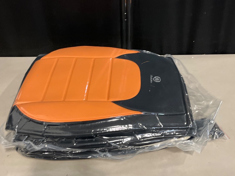Photo 1 of Car Seat Covers Fit for Jeep Wrangler 2000-2024,Waterproof Napa Leather Seat Cushion,Soft and Breathable Auto Vehicle Interior Covers,Standard(5-Seat Full Set) Black&Orange