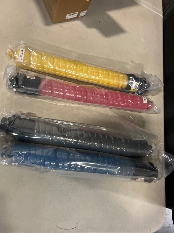 Photo 1 of Color Toner Cartridges, Compatible with Ricoh MP C306 C307 C307SP C406 C406ZSPF C407 and C407S Copier Cartridges,4colors