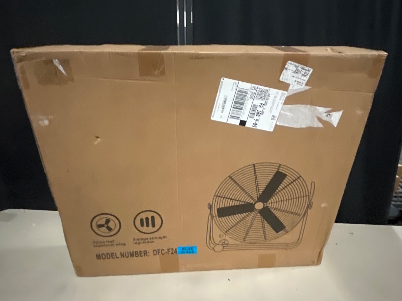Photo 1 of 24 Inch High Velocity Industrial Fan Metal Floor Fans