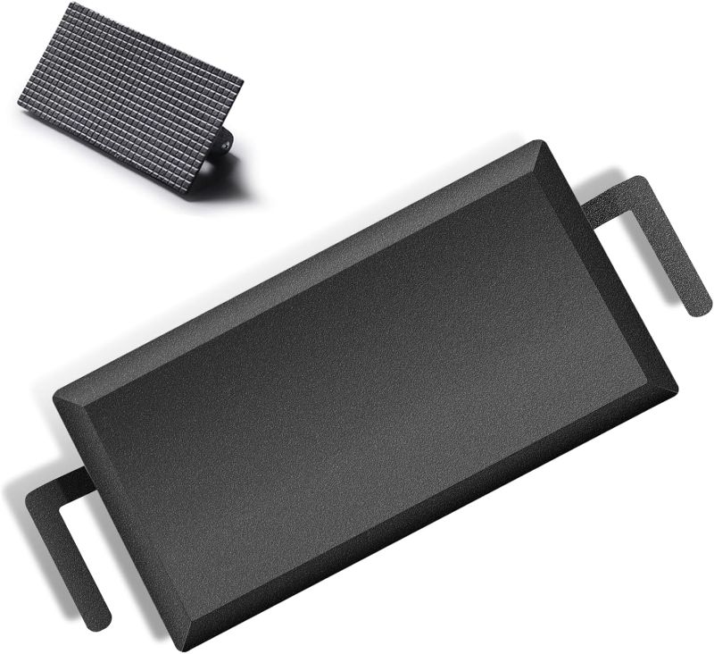 Photo 1 of Universal Large Carbon Steel Griddle for Outdoor Gas Grill, Induction, Gas/Electric Stove, and Oven, Double Burner Griddle Comes with Grill Press, Pre-seasoned Nitride Coating Process