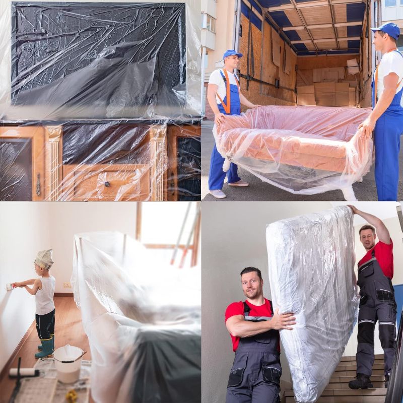 Photo 1 of 1.5 Mil Thick Plastic Mattress Bags for Moving Mattress Storage Bag Twin or Full Size 1 Pack - Wrap Mattress Protector Short-Term Storage and Disposal