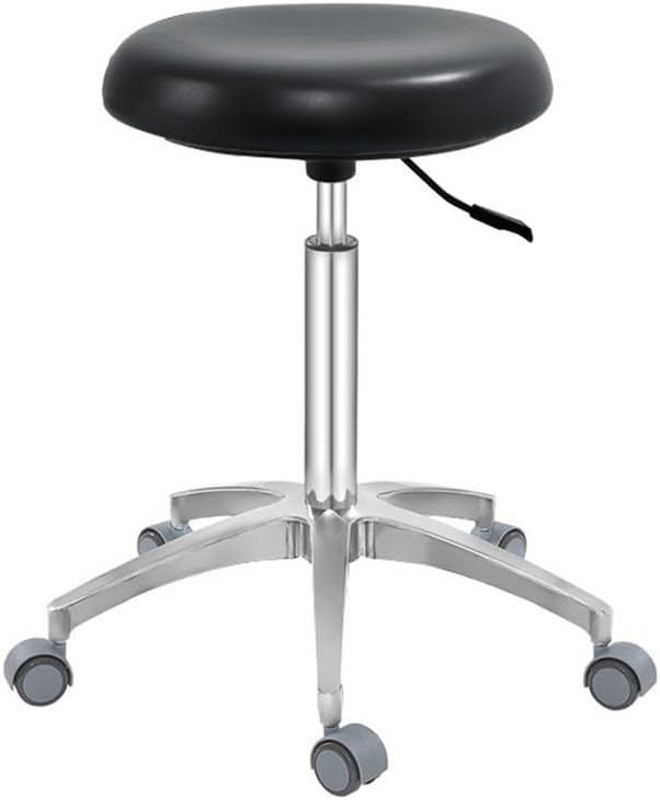 Photo 1 of SFKLYU Dental Nurse Chair, Salon Stool Chair with Thick Seat Cushion, Hydraulic Swivel Adjustable Stool Chair for Bar Salon Spa Tattoo Makeup Hair Stylists,A1,B3