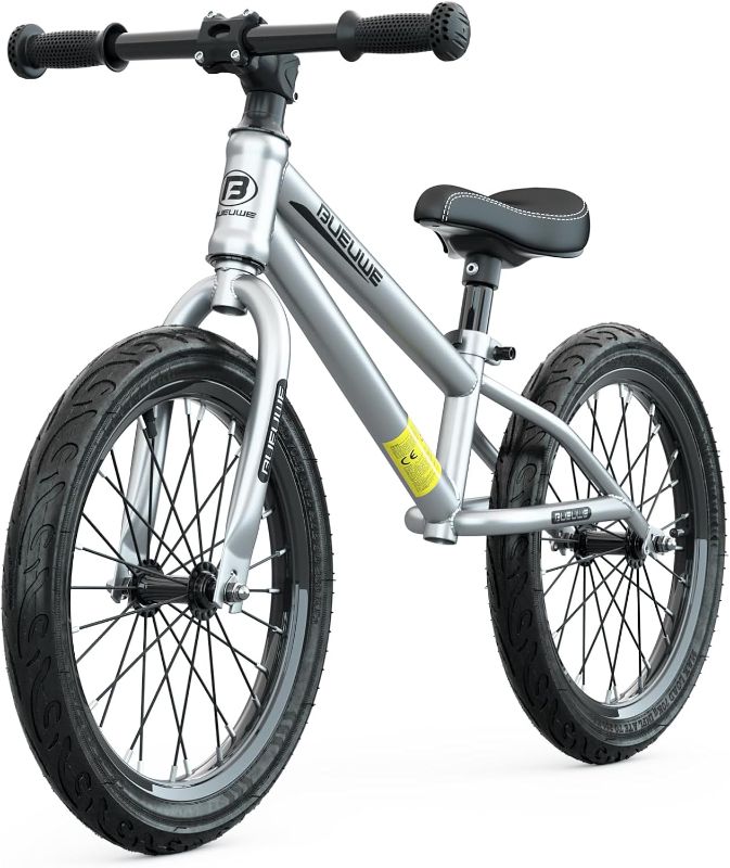 Photo 1 of GASLIKE 16 Inch Balance Bike for Big Kids Ages 4-8 Years Old | Boys and Girls | No Pedal Sports Training Bicycle | Adjustable Seat | Pneumatic Tires | Quick Assembly