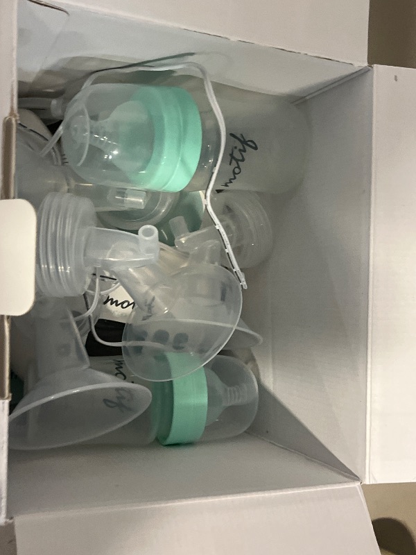 Photo 1 of Motif Medical Luna Breast Pump New Mom Kit – Rechargeable Double Electric Breast Pump, Milk Storage Bags, Maternity Backpack, Manual Pump - Portable Travel Breast Pump Essentials for New Moms