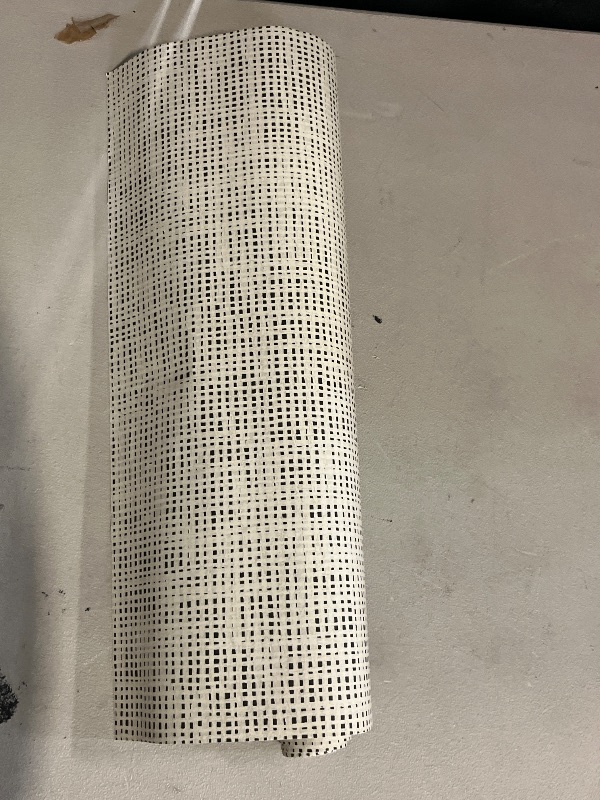 Photo 1 of Creamy Natural Rattan Cane Webbing Roll Square Rattan Cane Fabric for Furniture Decor and Repair High Toughness Caning Material for Cabinet Door Headboard Lampshade Making