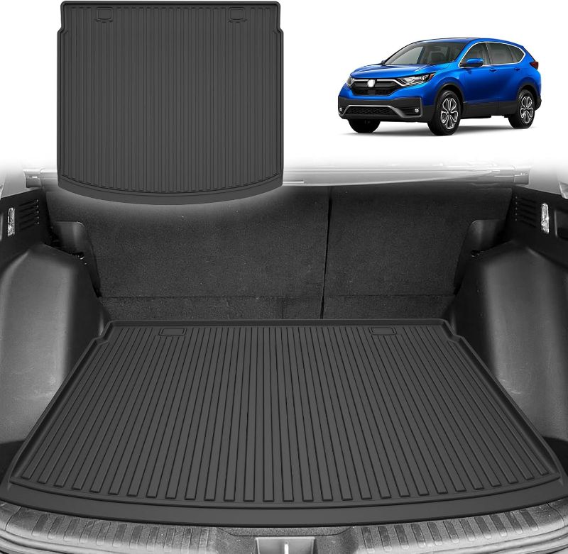 Photo 1 of Original 2017-2022 CR-V Cargo Liner for Honda CRV (Not for Hybrid) - Custom Fit TPE Trunk Mat Accessories - All Weather Rubber Cargo Mat for Honda CRV 2017-2022(Upper Position)