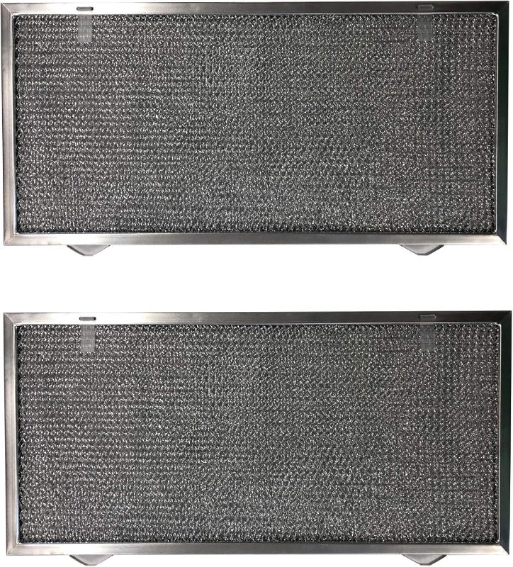 Photo 1 of Filter Everything Replacement Aluminum Filters Compatible with Broan 97007725, S97007725, Sears S97007725, G-8184, RHF0813 – 8-7/8 x 23-7/8 x 3/8 – 2-Pack