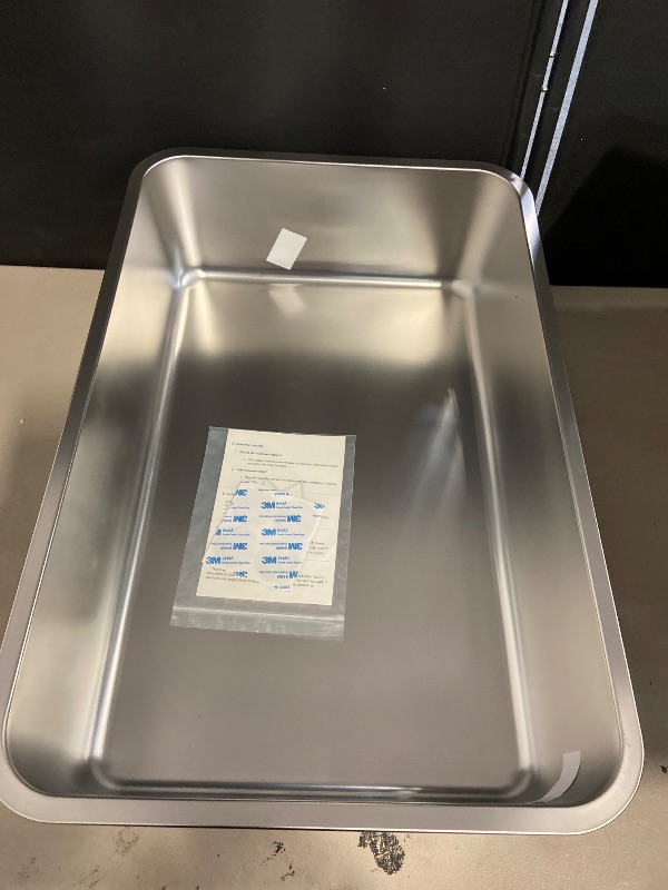 Photo 1 of Stainless Steel Litter Box, Large Metal Cat Litter Box with High Sided for Big and Small Cats, Kitty Litter Boxes, Non-Stick, Easy to Clean, Odor-Free, Cat Toilet Litterbox